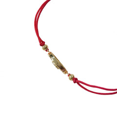 Evil Eye Puffy Pendant Red Thread Bracelet