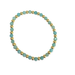 Polly Gem Gold Beaded Bracelet