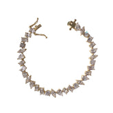 Noelia Teardrop Rectangle Baguette Eternity Bracelet