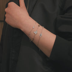 Arrow Heart XO Charm Bracelet