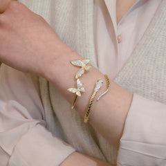 Noellery Butterfly Sisters Duo Cuff Bracelet