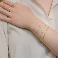 Leah 3mm Bezel Station Bracelet