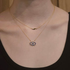 Evil Eye Spikes Necklace