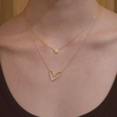 Heart Scribble Necklace