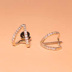 Felicity Double Hoop Stud Earrings