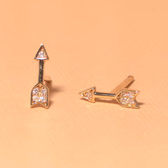 Kira Mini Arrow Stud Earrings