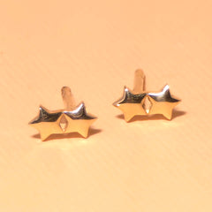 Tatiana Mini Twin Star Stud Earrings