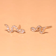 Yelena Pave Snake Stud Earrings