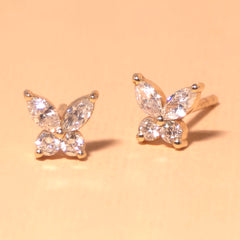 Valeria Diamond Butterfly Stud Earrings