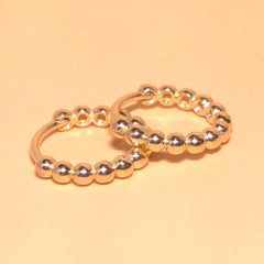 Candice Beaded Huggie Hoops