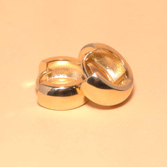 Irene Thick Round Huggie Hoops