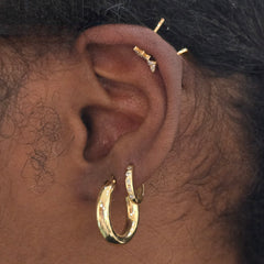 Bailey 4mm Thick Clasp Hoops