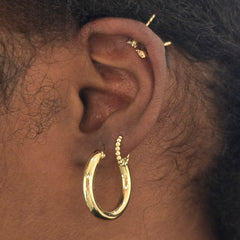 Bailey 4mm Thick Clasp Hoops