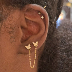 Melody Tiny 2mm Diamond Stud Earrings