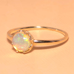 Teresa Milky Opal Ring