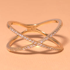 Iris Criss Cross Diamond Ring