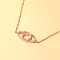 Misty Evil Eye Outline Bracelet