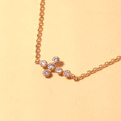 Vivian Sideways Cross Bracelet