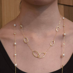 Geovana Oval Links Necklace