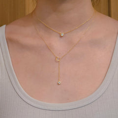 Amy Bezel Adjustable Lariat Necklace