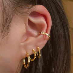 Kufleen Teardrop Sparkle Ear Cuff