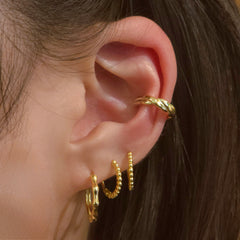 Sterling Silver Twist Ear Cuf