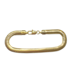 Gold Filled Flat Herringbone 7” Bracelet
