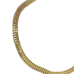 Azira Gold Filled 4mm 16” Flat Woven Necklace