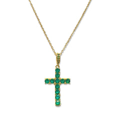 18K Gold Filled Cross Pendant Necklace