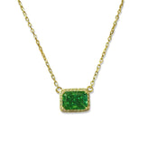 Amy East West Birthstone Halo Necklace