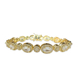 Ovaline Halo 7” Tennis Bracelet