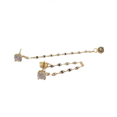 Amy Round Twisted Chain Studs