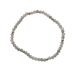 Sterling Silver Beaded Gemstone Bracelet