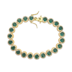 May Round Emerald 7” Tennis Bracelet