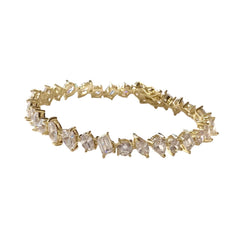 Noelia Teardrop Rectangle Baguette Eternity Bracelet