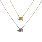 Elephant Tiny Sparkle Necklace