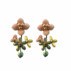 Borisa Flower Jacket Earrings
