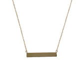 Barbara Plain Bar Necklace