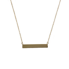 Barbara Plain Bar Necklace