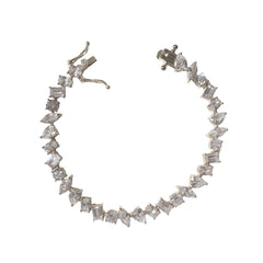 Noelia Teardrop Rectangle Baguette Eternity Bracelet