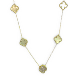 Flora Mother of Pearl 5 Station Necklace