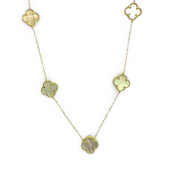 Flora Mother of Pearl 5 Station Necklace