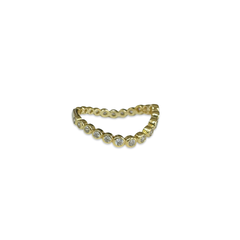 Noelia Arched Bezel Deco Eternity Ring