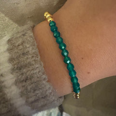 Polly Beaded Gemstone Stretch Bracelet