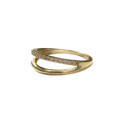 Noelia Open Pave Thick Ring