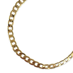 Joellery Gold Filled 20” Flat Cuban Chain Necklace
