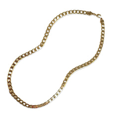 Joellery Gold Filled 20” Flat Cuban Chain Necklace