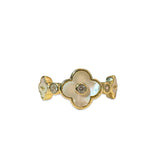 Flora Trio Mother of Pearl Ring