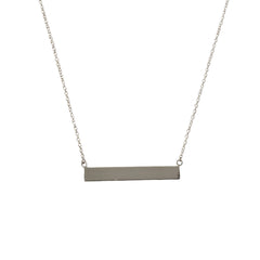 Barbara Plain Bar Necklace