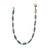 Gold Filled Rectangle Color Bezel Bracelet
